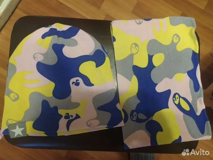 Шапочка и снуд для девочки весна-осень