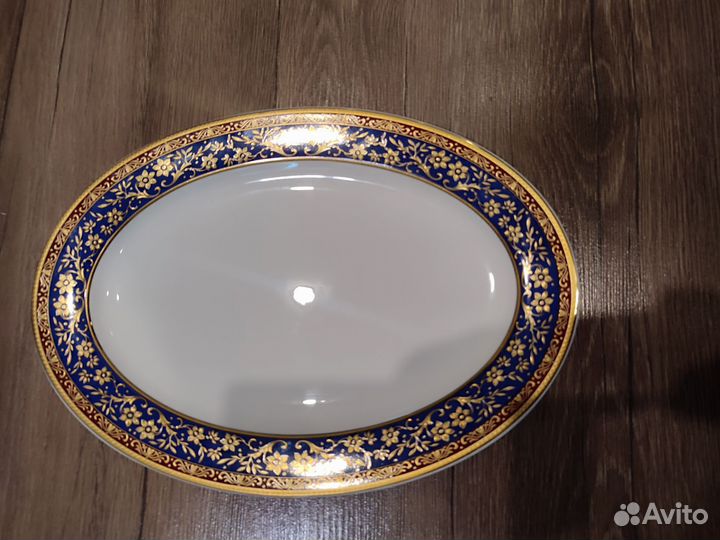 Блюдо овальное фарфор 