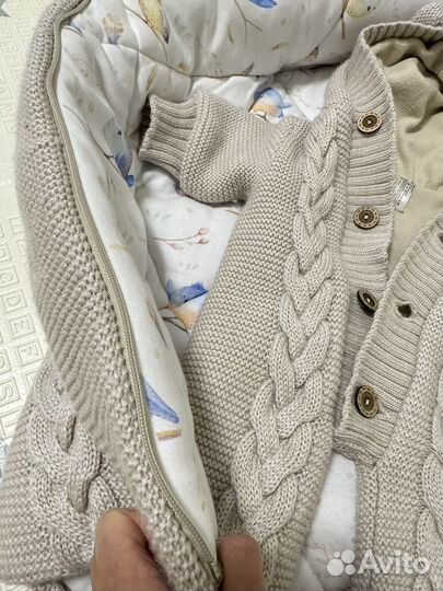 Комплект конверт на выписку Мамины записки, зимний