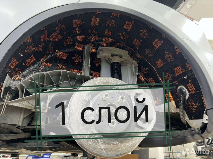 Шумоизоляция колесных арок (локер, подкрылок)