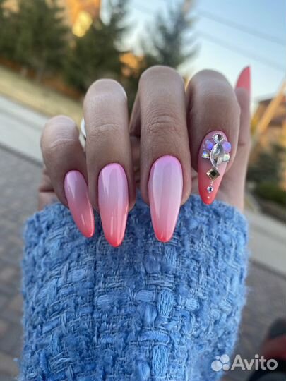 Наращивание Гельлак Педикюр