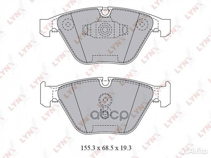 Колодки тормозные передние BD-1423 lynxauto