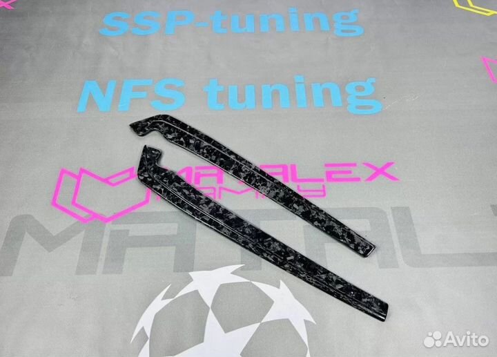 Карбоновые мини лезвия на BMW 5 G30/ M5 F90 ковка