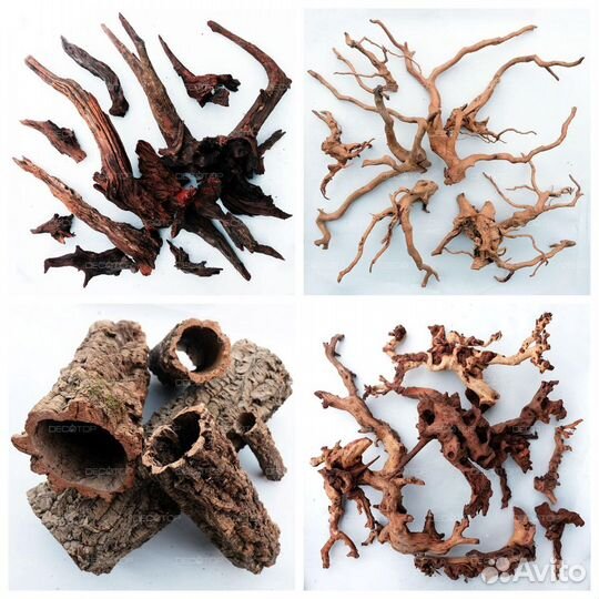 Натуральные коряги для аквариумов и террариумов