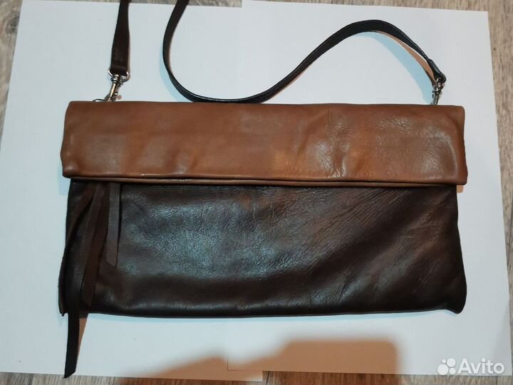 Кожанный клатч Gianni chiarini