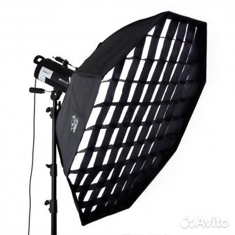 Октобокс 120см с сотовой решёткой Октабокс