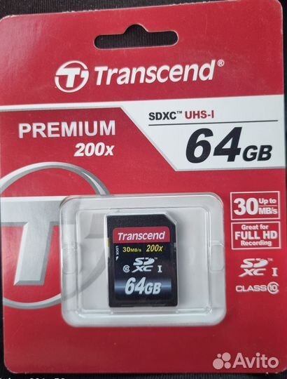 Карта памяти sdhc 64 gb