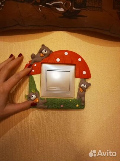 Гипсовые декоративные накладки на выключатель