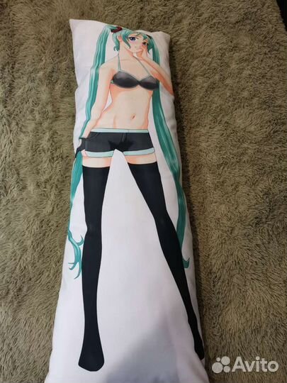 Подушка Dakimakura + наволочка Мику Хацунэ