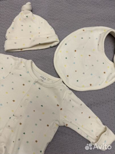 Слип с шапочкой для новорожденного m&s