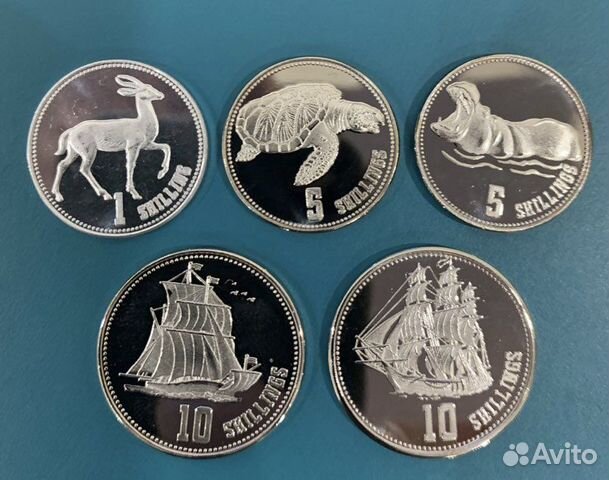 Сомалиленд 1/5/10 шиллингов / набор 5 монет 2019