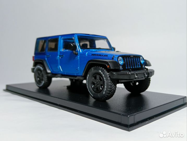 1/43 Jeep Wrangler 4x4 Blue (2016) Greenlight