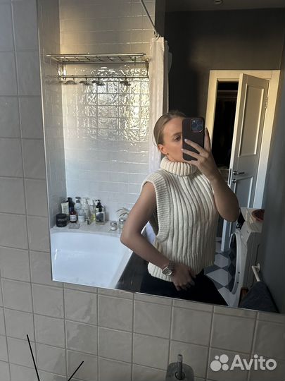 Вязаная жилетка новая и топ ASOS