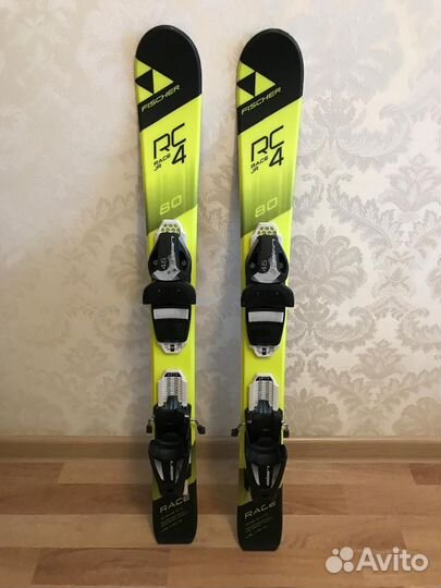 Горные лыжи fischer rc4 race Jr 80, детские