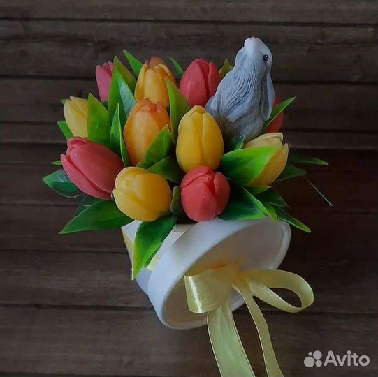 Букет из мыла ручной работы