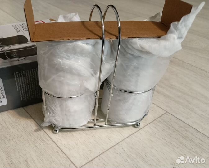 Набор для соли и перца с подставкой Vetta