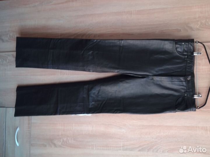 Брюки кожаные