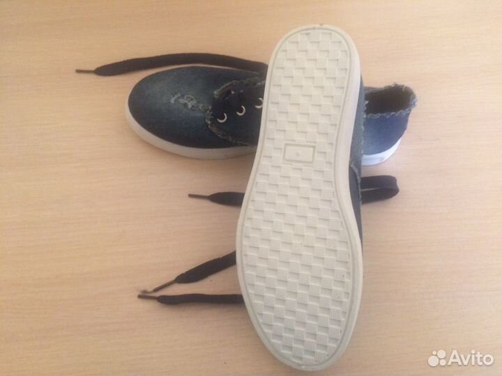 Кеды джинсовые