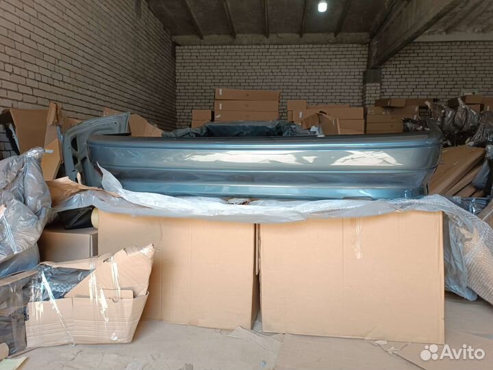 Бампер задний 2114 цвет серо сине зеленый - сочи