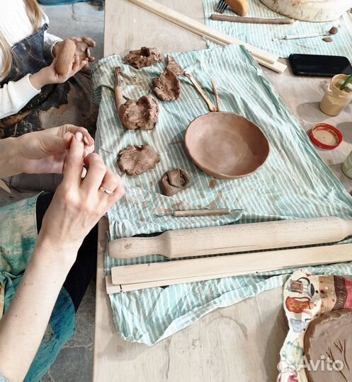 Мастер класс по керамике лепка/гончарный круг