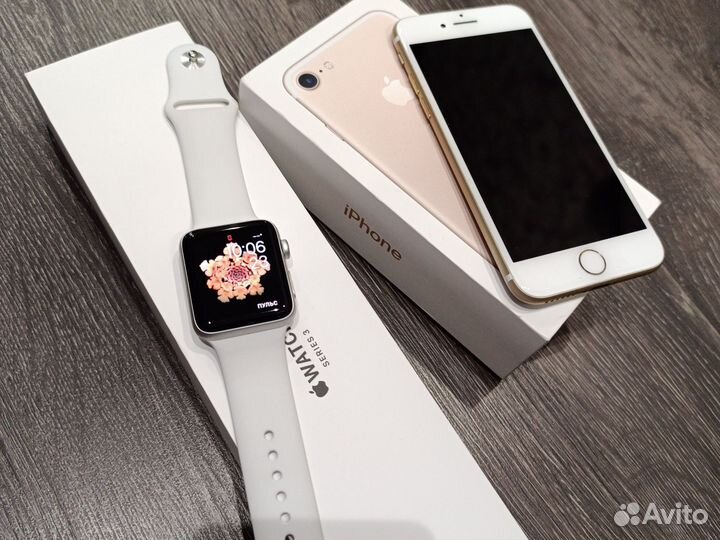 Apple watch и iPhone 7