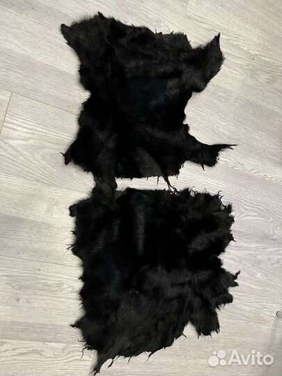 Новый мех сурка черный
