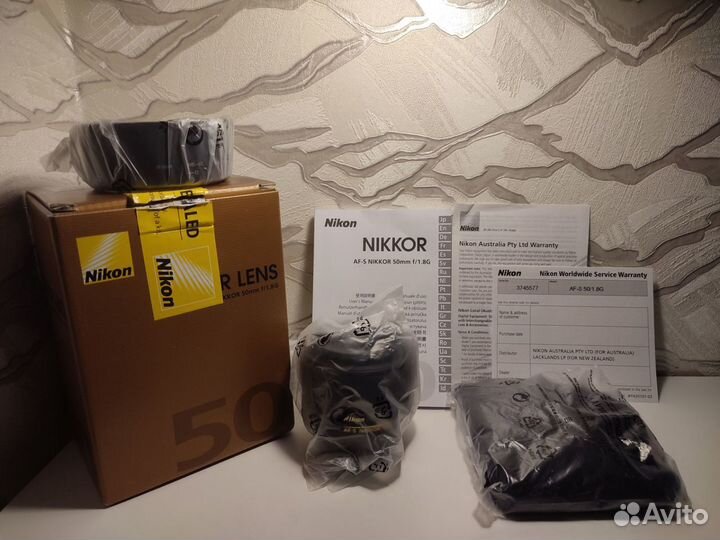 Объектив Nikon AF-S 50mm 1.8 G Новый