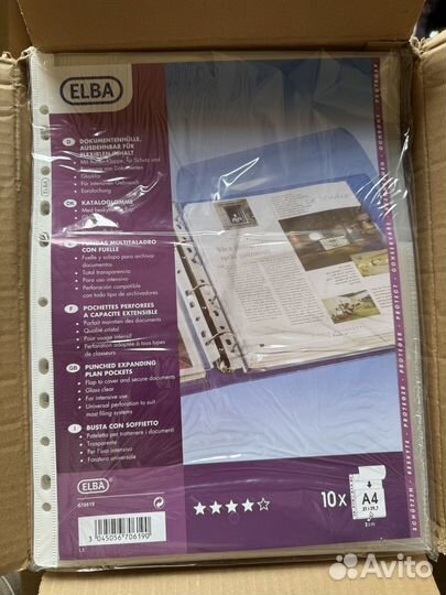 Файлы А4 Bantex Elba 10 шт./уп. 180 мкм