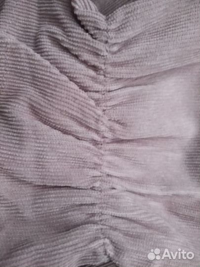 Платье микровельвет раз 44