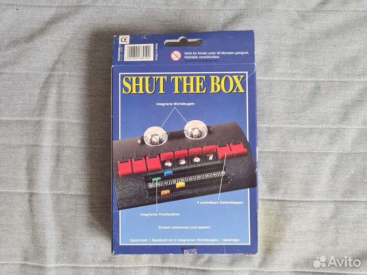 Игра настольная, дорожная, shut the box