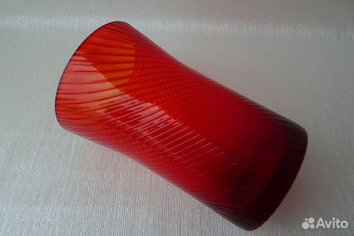 Ваза. Стекло. Красная.Синяя. СССР. Винтаж