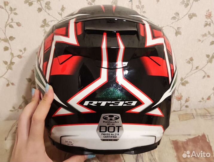 Мотокуртка Kawasaki новая оригинал мотошлем Kabuto