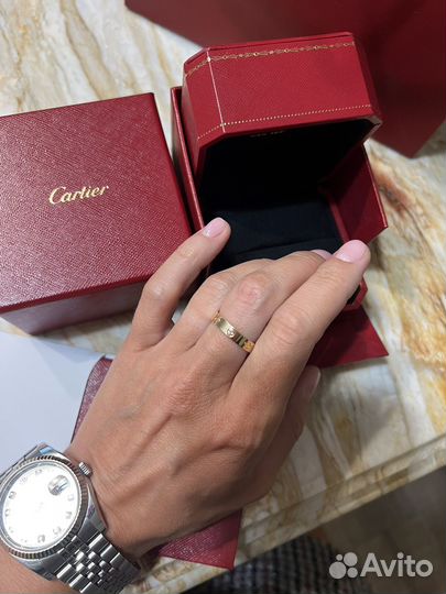 Кольцо Cartier love 56 yellow