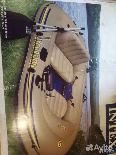 Лодка надувная intex excursion 2