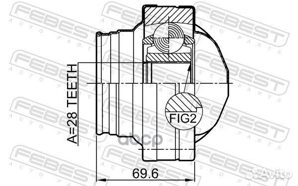 ШРУС внутренний mercedes vito/viano 639 2003-20