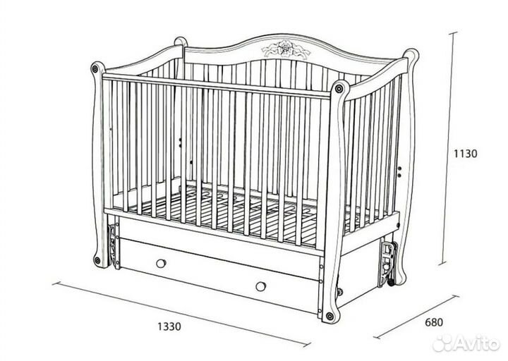 Кроватка с ортопедическим матрасом