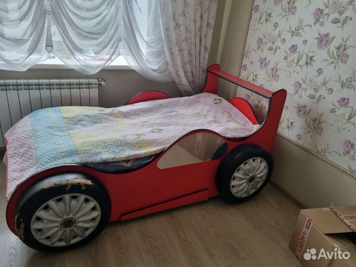 Детская кровать машина бу