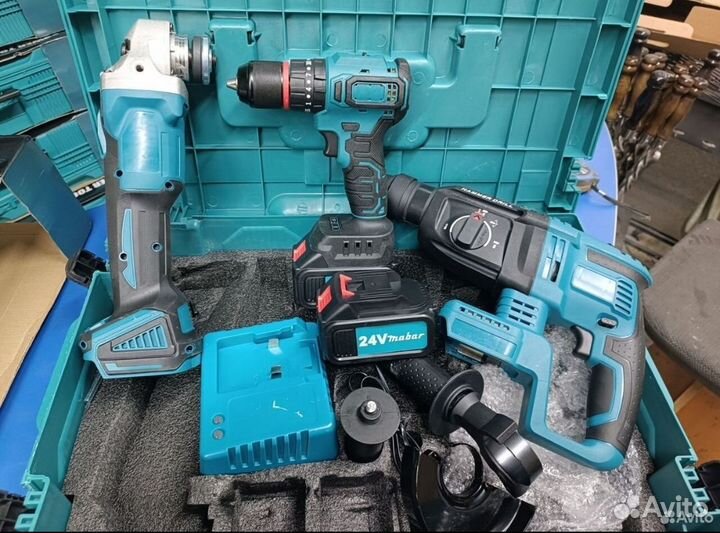 Новый Makita 3в1 Набор Аккумуляторный