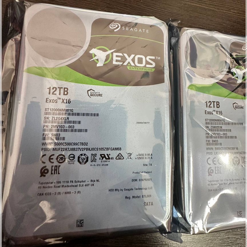 [ST12000NM001G] Жесткий Диск Seagate Exos X16 ()