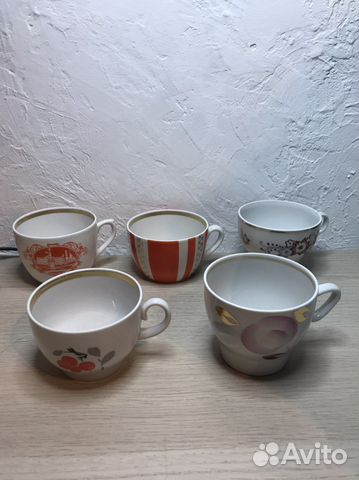 Чашки, чайные пары, блюдца СССР