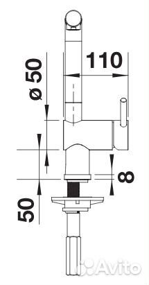 Смеситель Blanco Linus-S кофе 516697 новый оригина