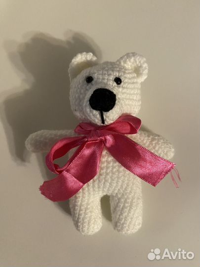 Мишка вязаный маленький, амигуруми