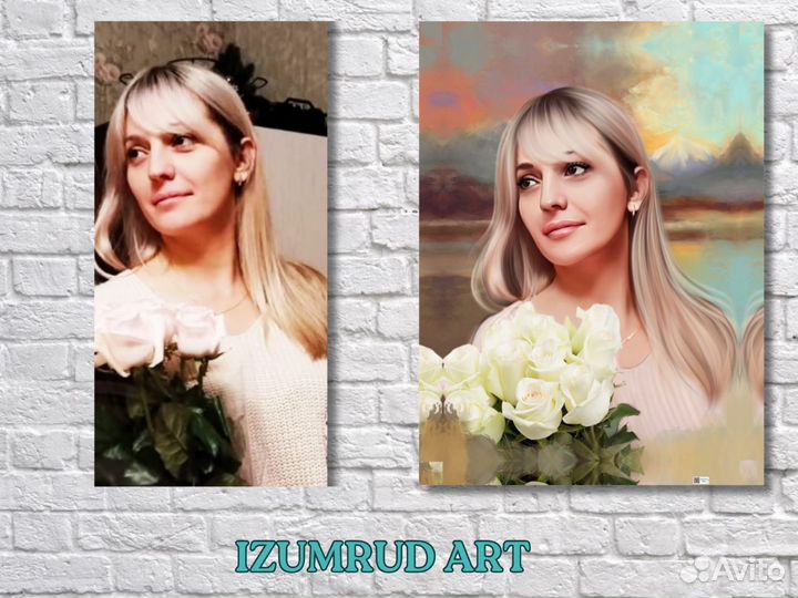 Портрет по фото на холсте Оренбург