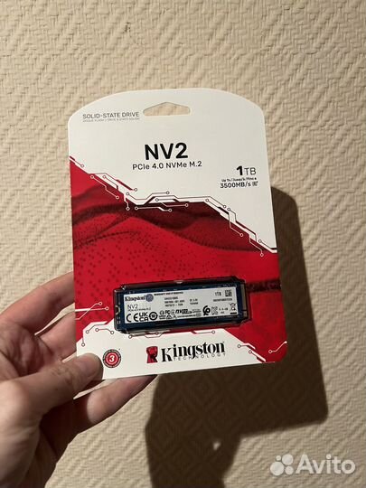 Новый SSD M.2 nvme Kingston NV2 (SNV2S/1000G) 1TB