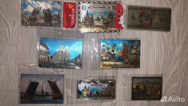 Сувенир магнит с городом Санкт-Петербург