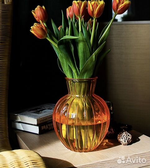 Ваза стеклянная новая