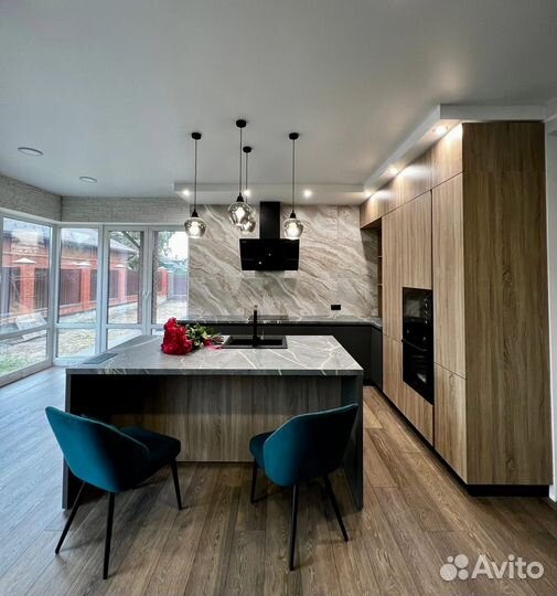 Прямой Кухонный гарнитур на заказ