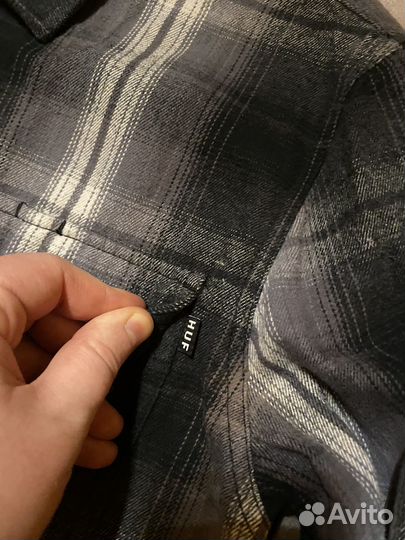 Рубашка Huf M оригинал плотная
