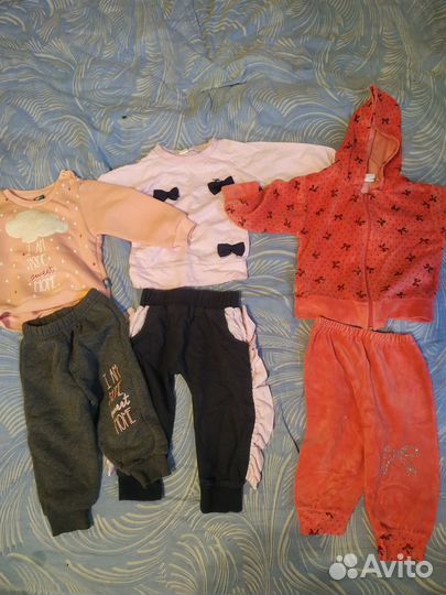 Вещи пакетом для девочки 74 -80