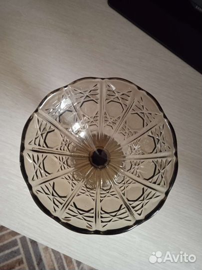 Ваза на ножке, стекло СССР